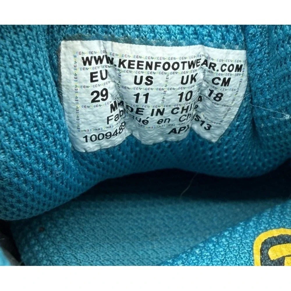 Keens Shoes Kid Size 11 Gray Blue Closed Toe Lace‎ Up Water